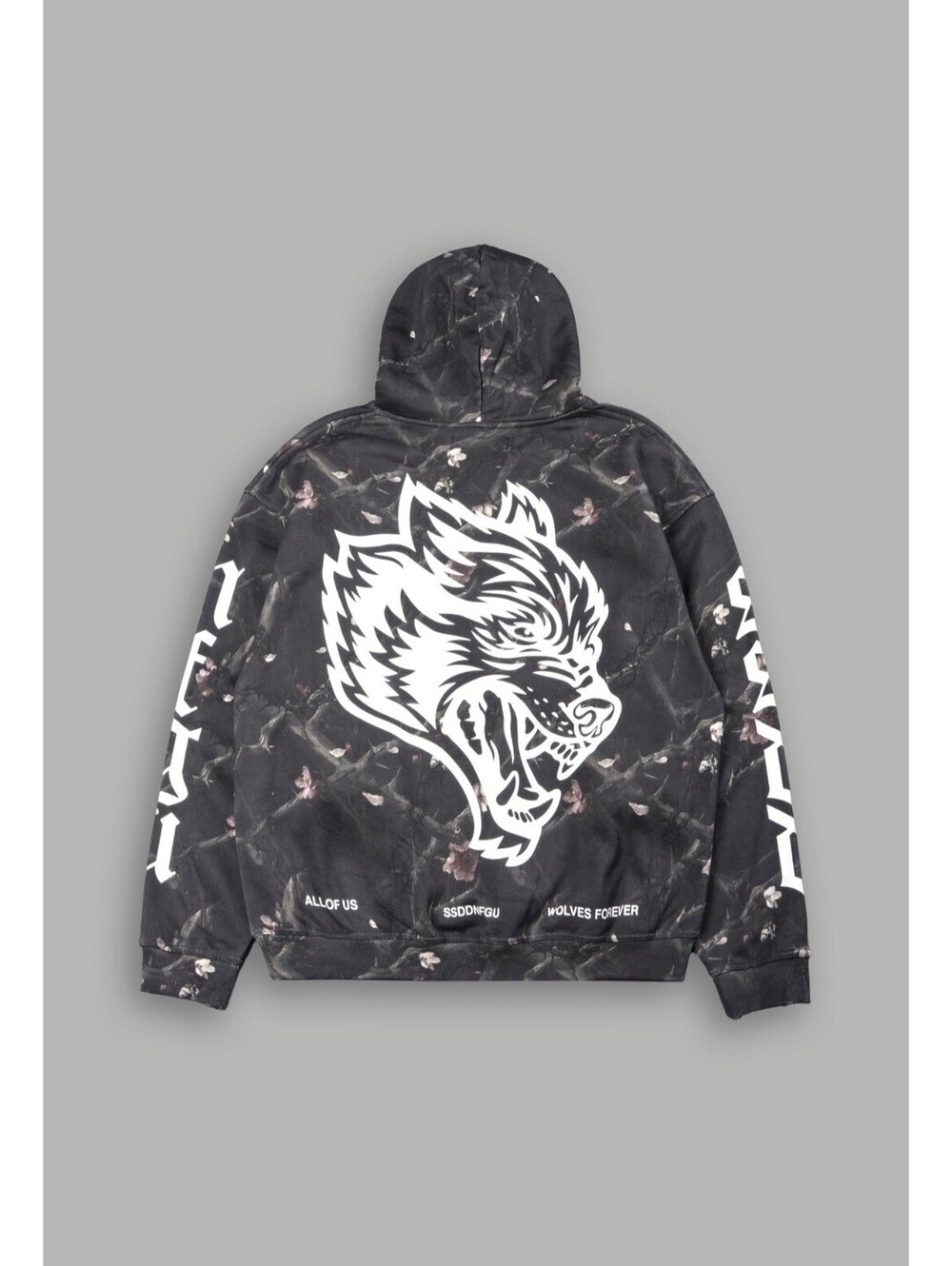 Darc Sport Big Wolf Head Pierce Hoodie In All Of Us Camo S